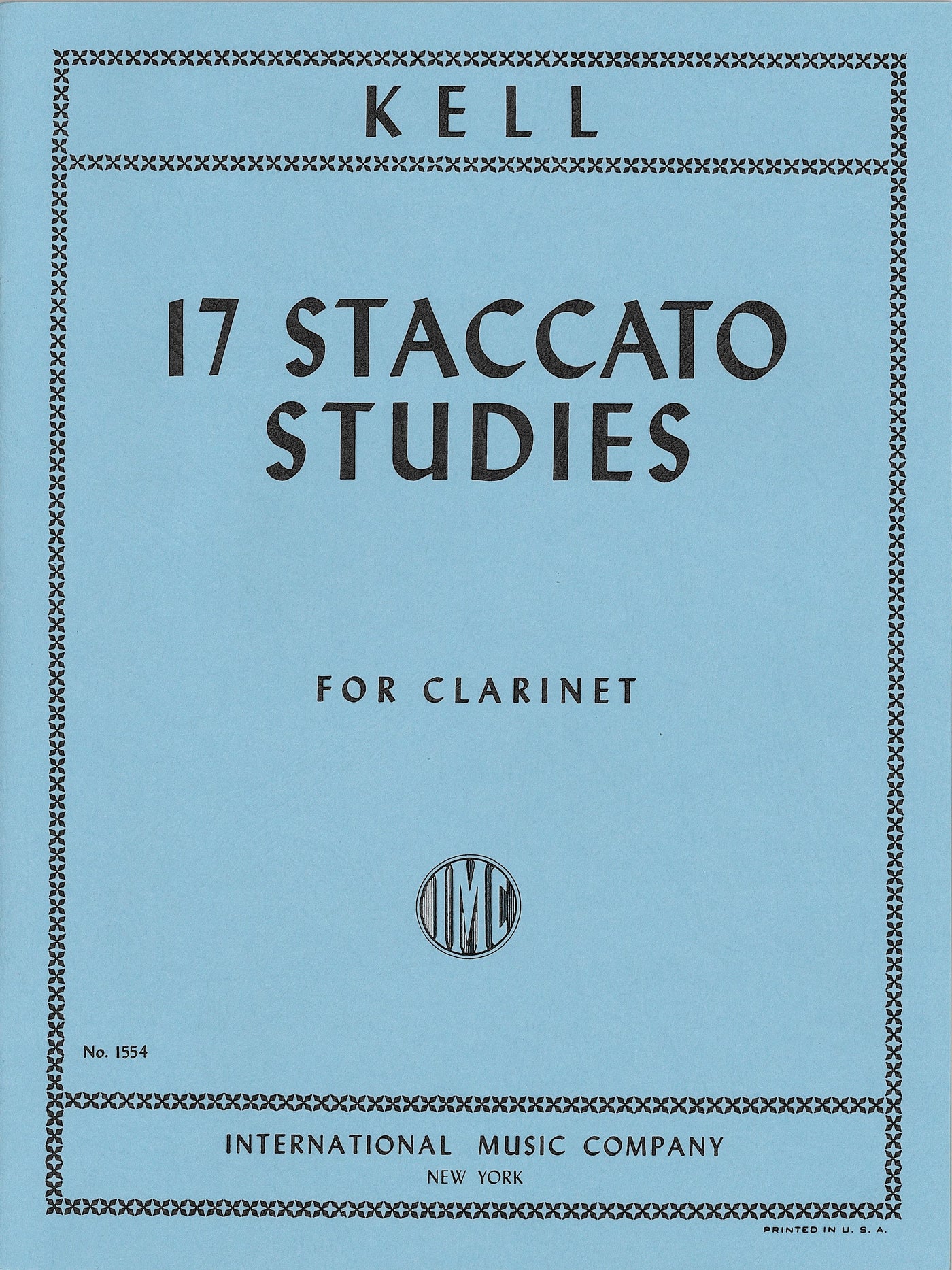 17のスタッカート練習（クラリネット）／17 Staccato Studies (Kell)