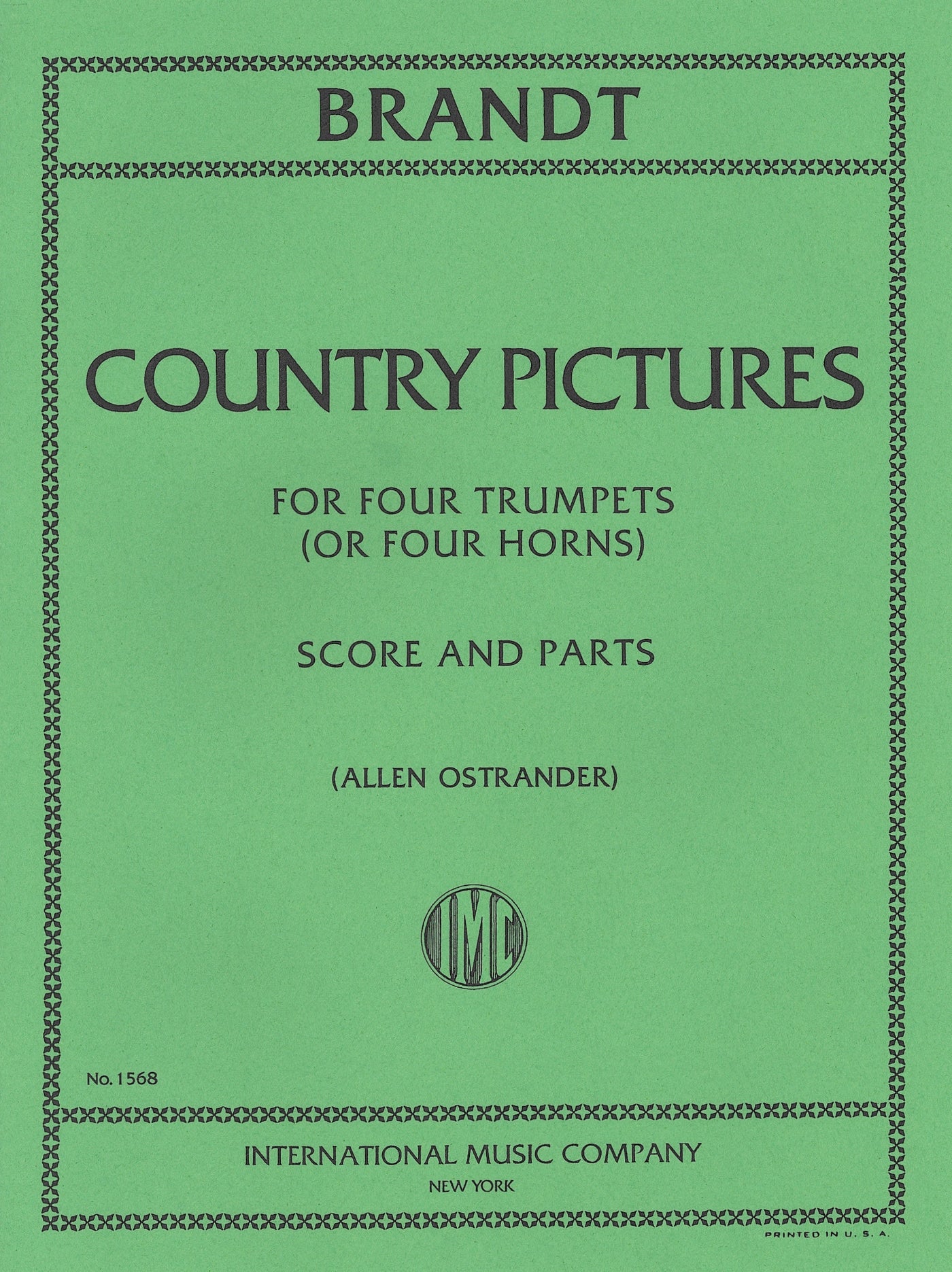 カントリー・ピクチャーズ（トランペット4重奏）／Country Pictures (Trumpet or Horn Quartet)