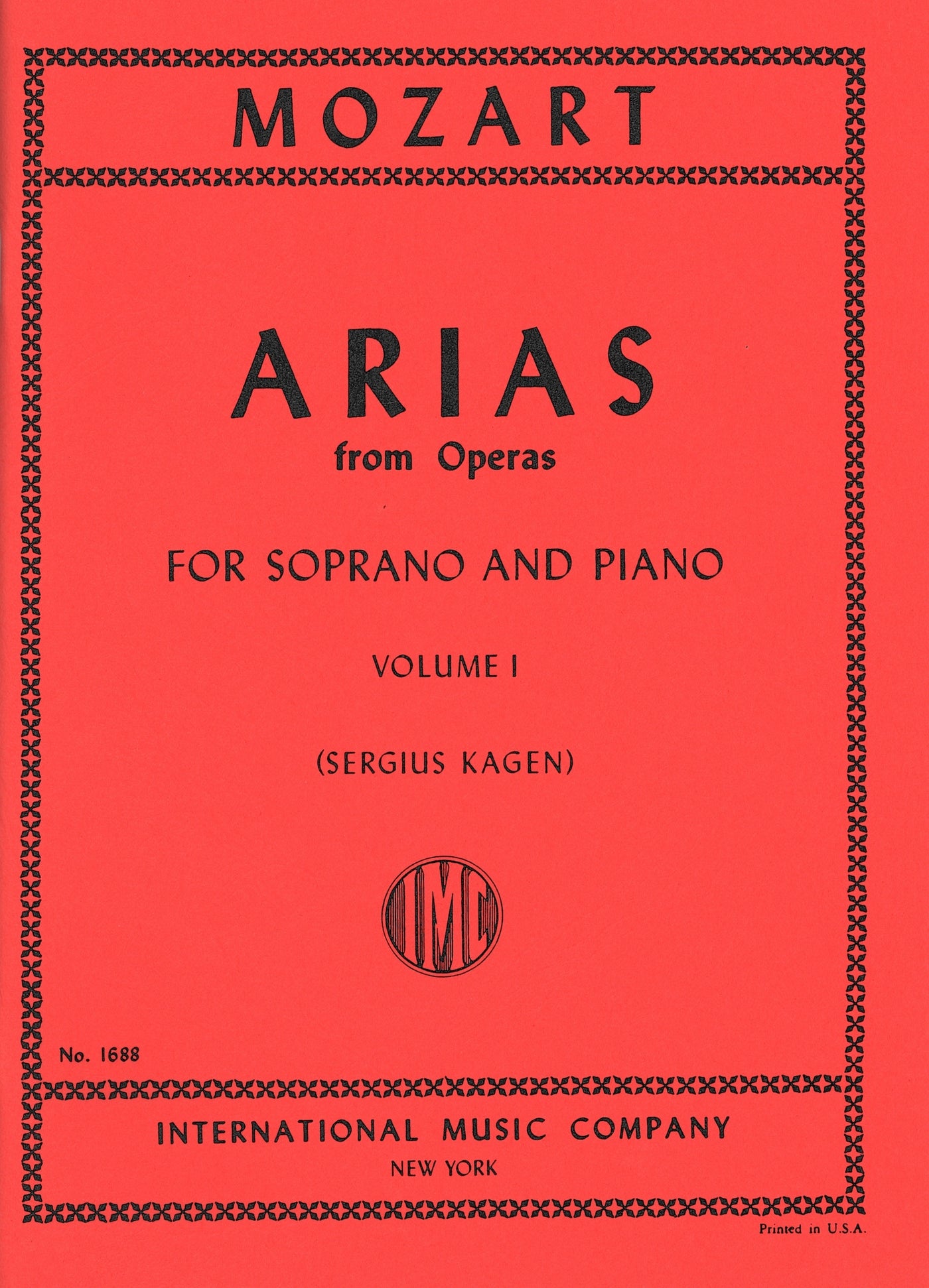 オペラ・アリア集 第1巻（高声用）／Arias from Operas Volume 1 (Soprano)