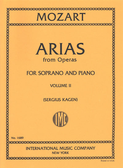 オペラ・アリア集 第2巻（ソプラノ用）／Arias from Operas Volume 2 (Soprano)