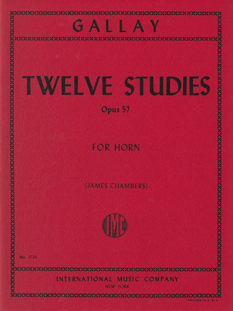 2ndホルンのための12の練習曲 Op.57（Horn）／12 Studies Opus 57