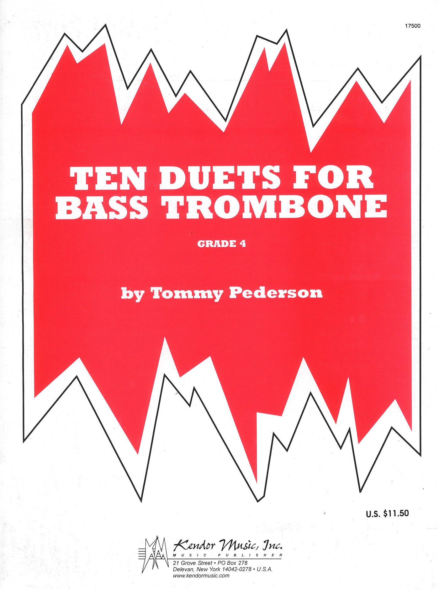 バス・トロンボーンのための10の2重奏曲集（バストロンボーンデュエット）／Ten Duets for Bass Trombone