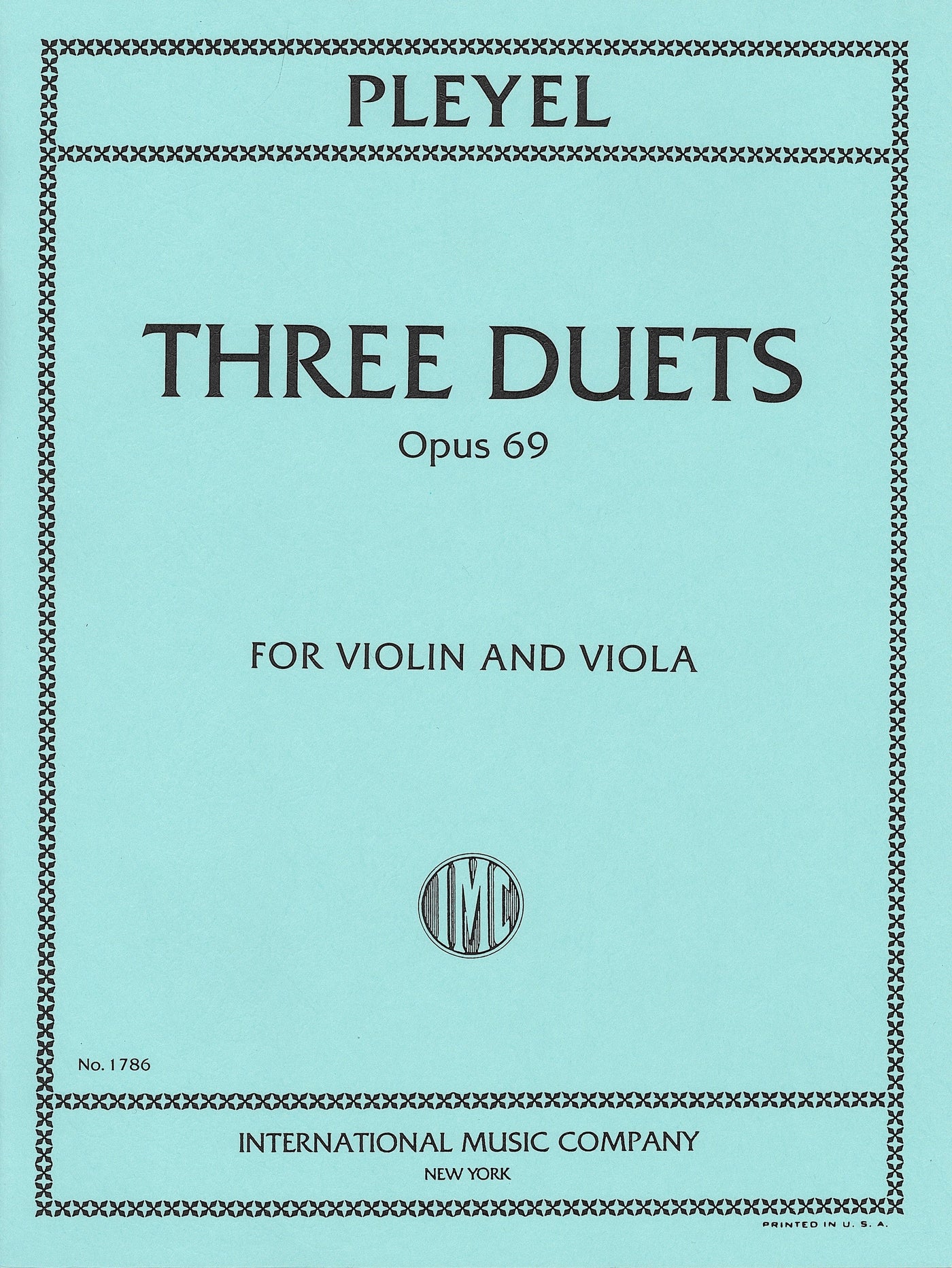 3つの2重奏曲 Op.69（弦楽デュエット）／3 Duets Opus 69 (Violin & Viola)