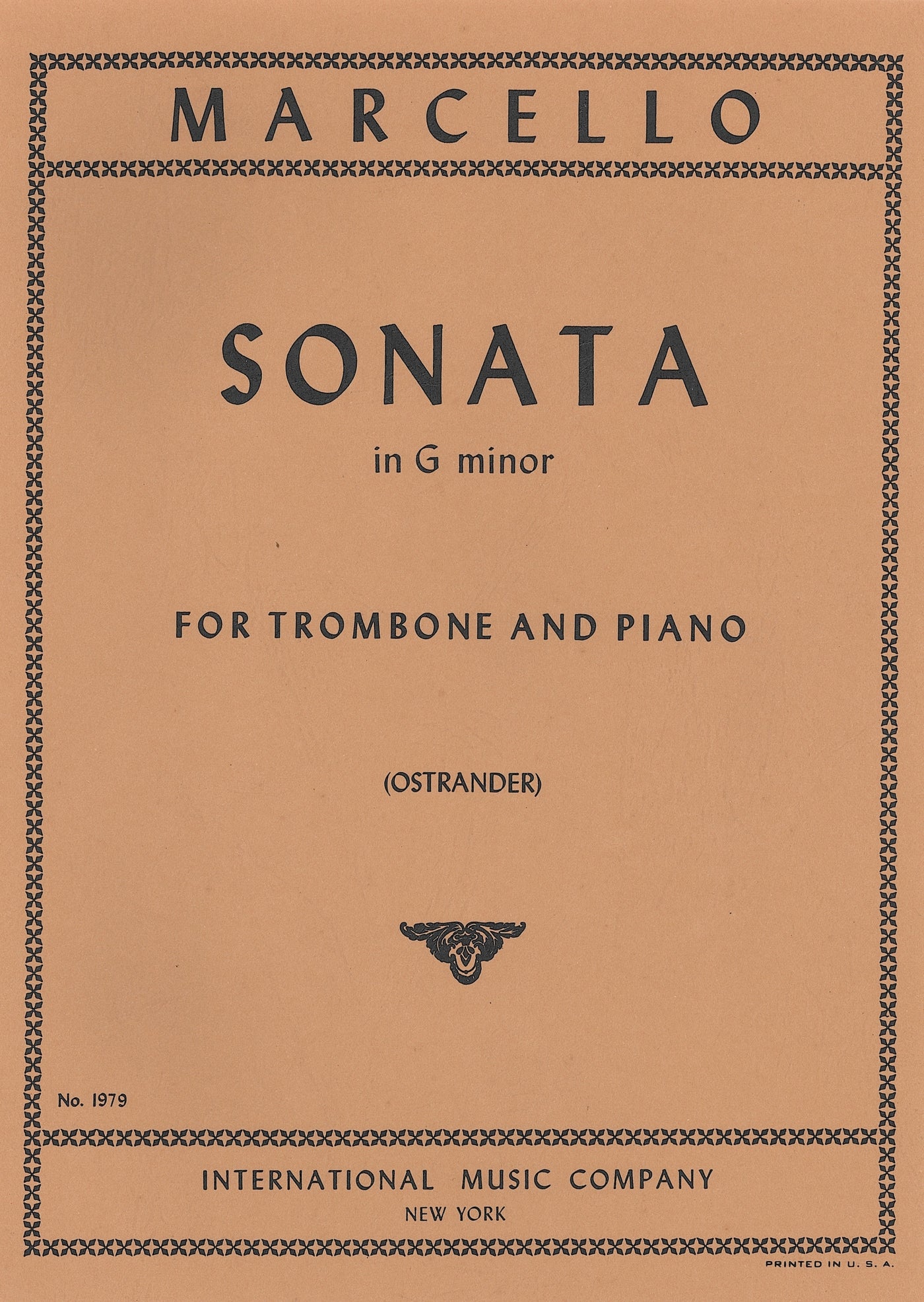 ソナタ ト短調（トロンボーンソロ）／Sonata in G Minor (Trombone & Piano)