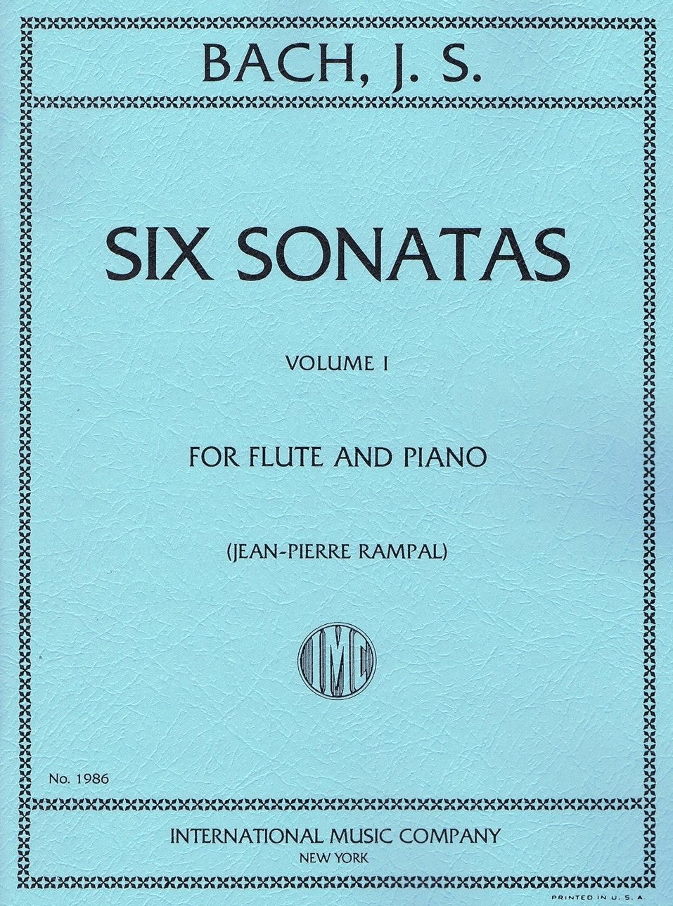 6つのフルート・ソナタ集 第1巻（フルートソロ）／6 Sonatas Volume I