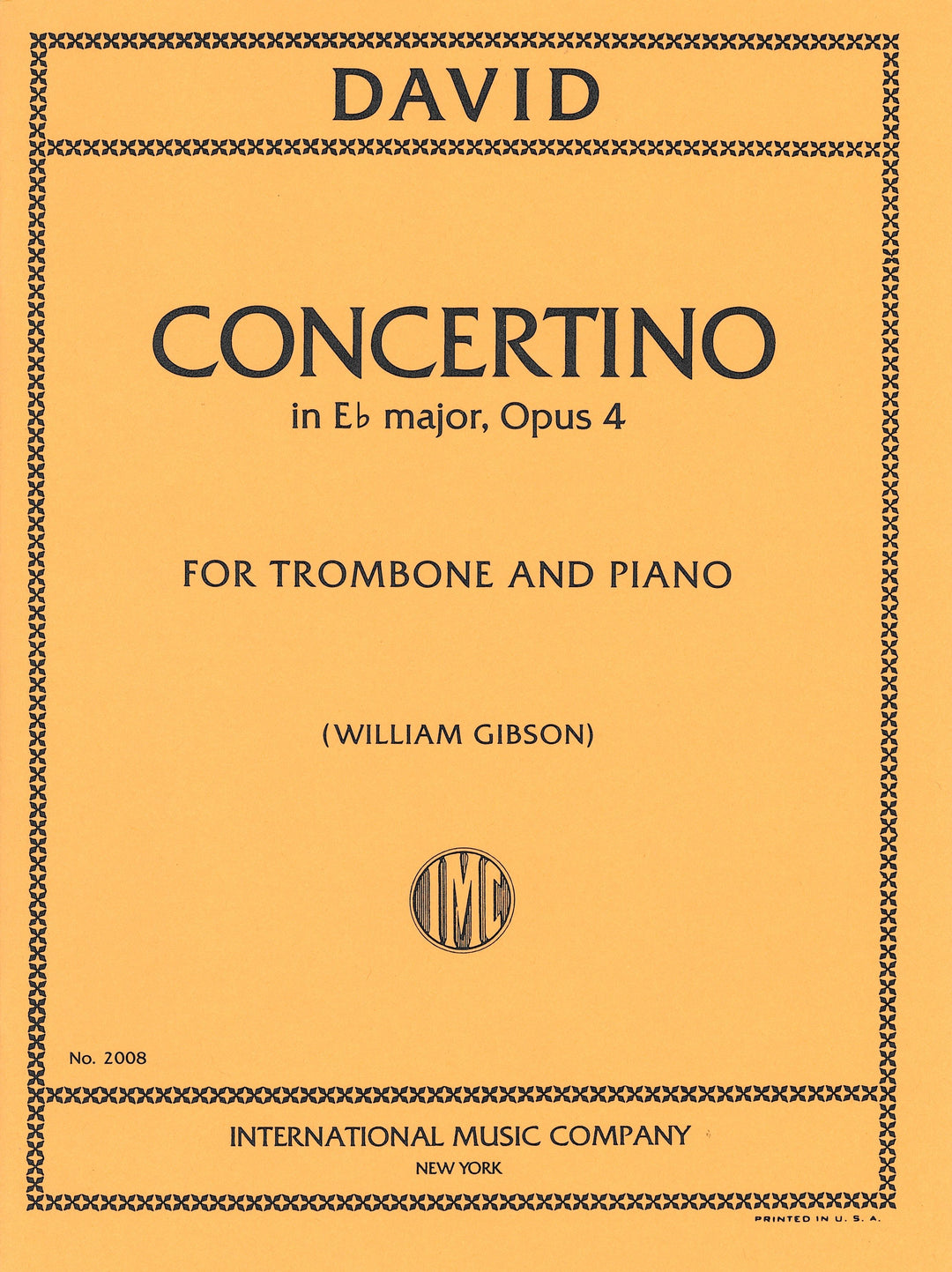 【中古】 コンチェルティーノ～Concertino～/ＣＤ/CRCI-20665 コンチェルティーノ Op.4 変ホ長調 小協奏曲（トロンボーンソロ