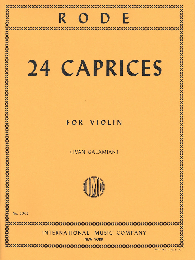 ローデ：24のカプリス（Violin.ソロ）／24 Caprices - Pierre Rode