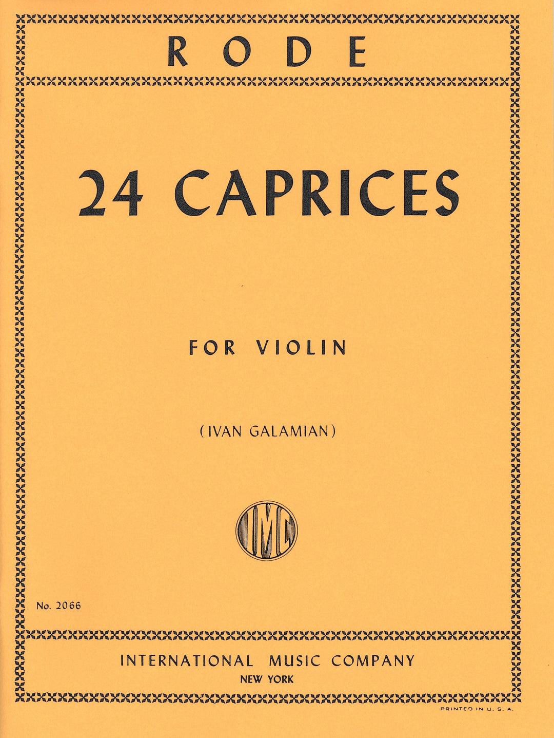 ローデ：24のカプリス（Violin.ソロ）／24 Caprices - Pierre Rode