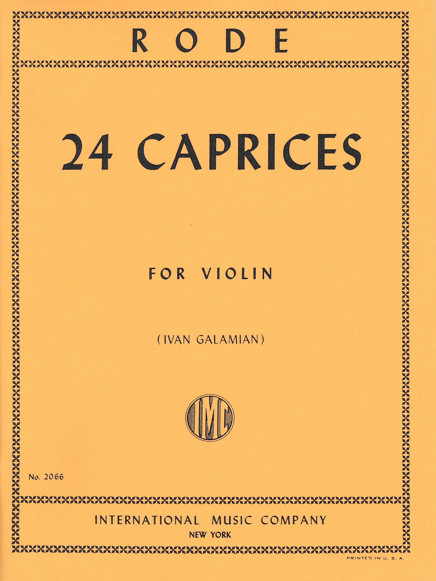 24のカプリス（ヴァイオリンソロ）／24 Caprices (Violin)