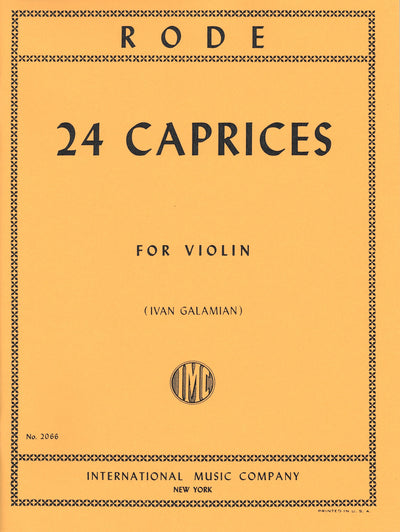 24のカプリス（ヴァイオリンソロ）／24 Caprices (Violin)