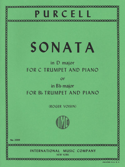 トランペット・ソナタ ニ長調 / 変ロ長調 Z.850（トランペットソロ）／Trumpet Sonata in D Major & Bb Major