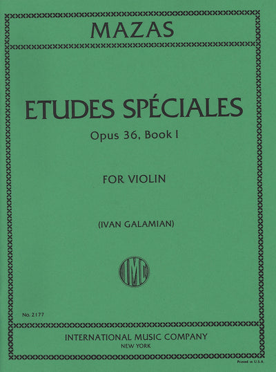 特別な練習曲 Op.36 第1巻（ヴァイオリン）／Etudes Speciales Opus 36 No. 1