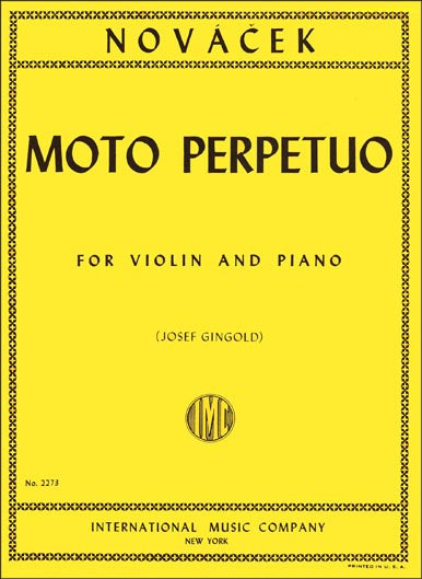 無窮動（常動曲）ニ短調（ヴァイオリンソロ）／Moto Perpetuo in D minor