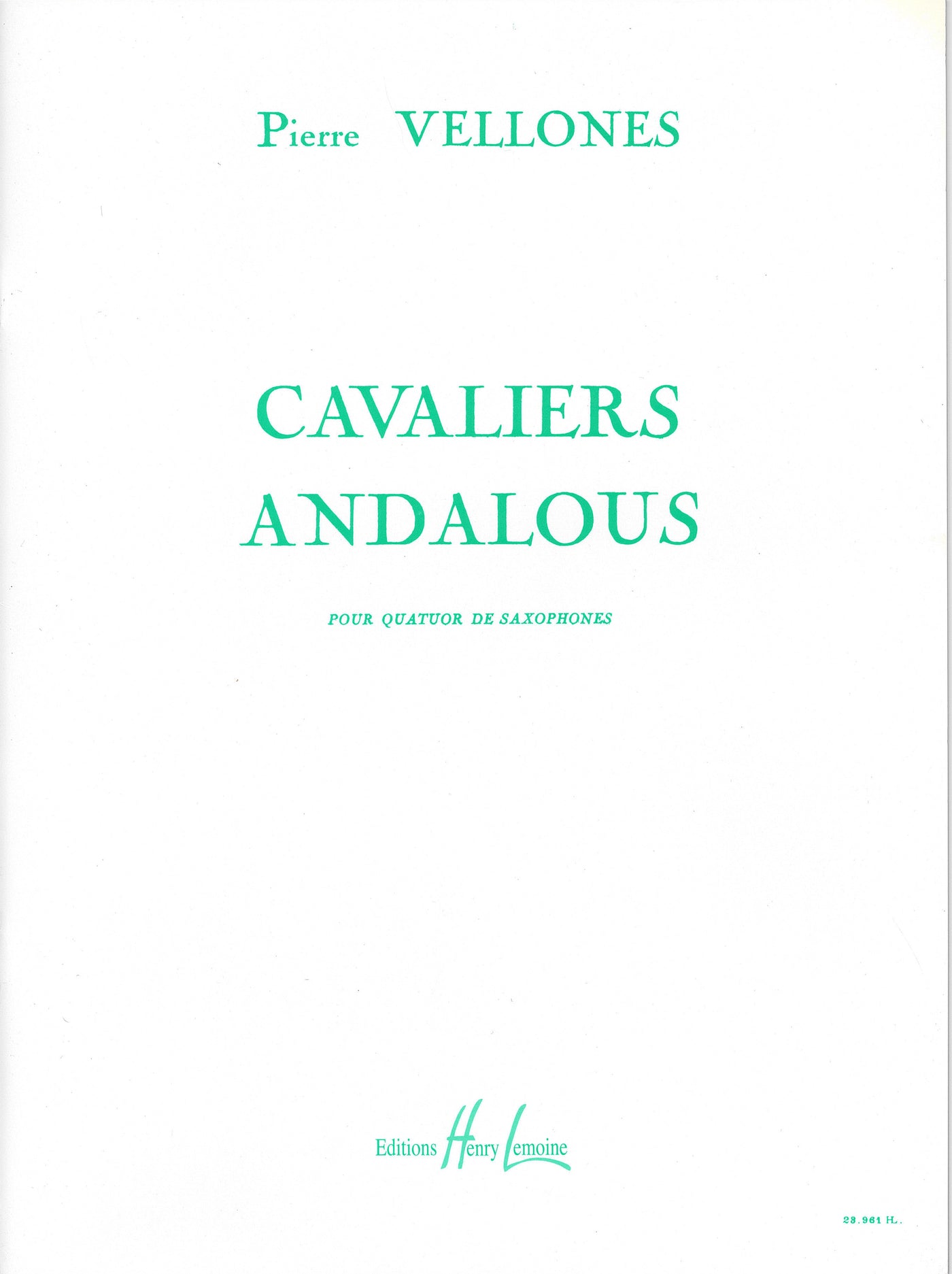 アンダルシアの騎士（サックス4重奏）／Cavalier Andalous