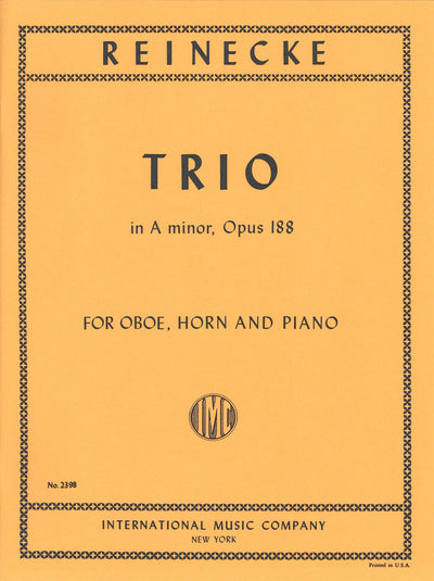 木管3重奏曲 イ短調 Op.188（木管3重奏）／Trio in A minor Op. 188 (Oboe/Horn/Piano)