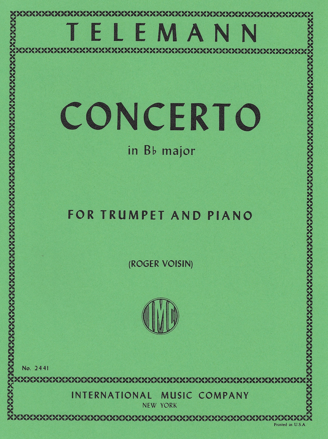 トランペット協奏曲 変ロ長調（トランペットソロ）／Trumpet Concerto