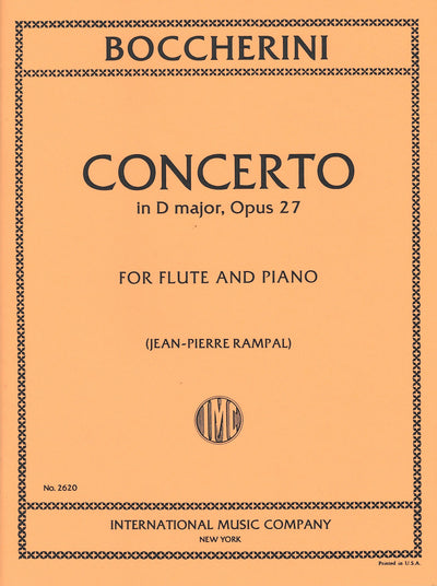 フルート協奏曲 ニ長調 Op.27（フルートソロ）／Flute Concerto in D Major Opus 27