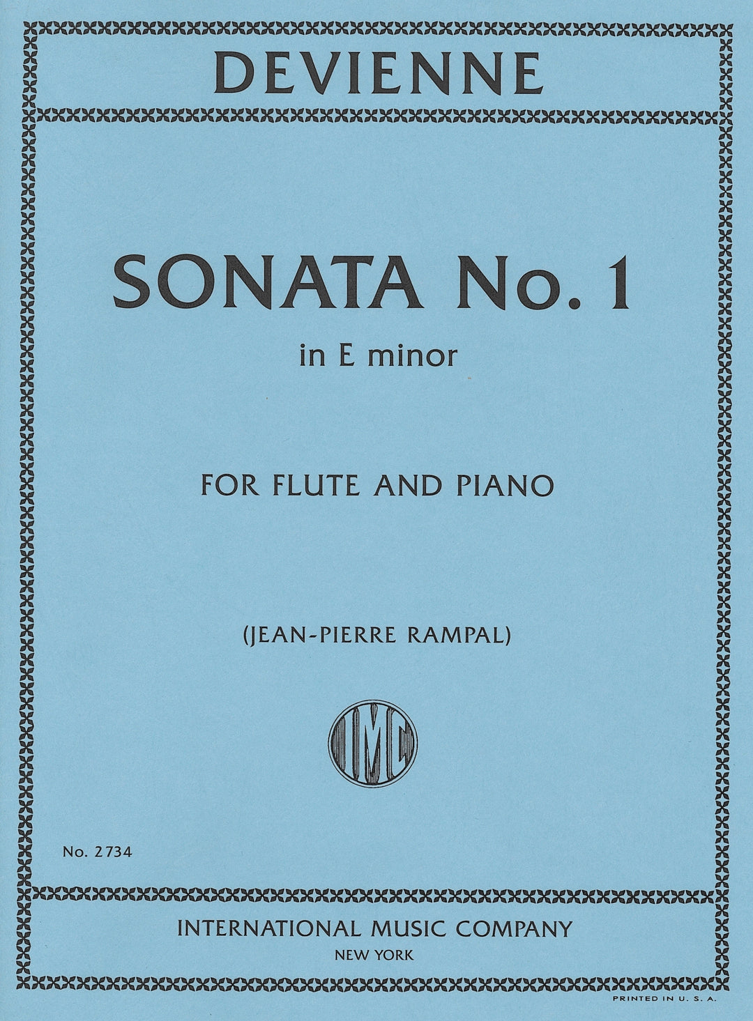 フルート・ソナタ 第1番 Op.58 No. 1 ホ短調（フルートソロ）／Flute