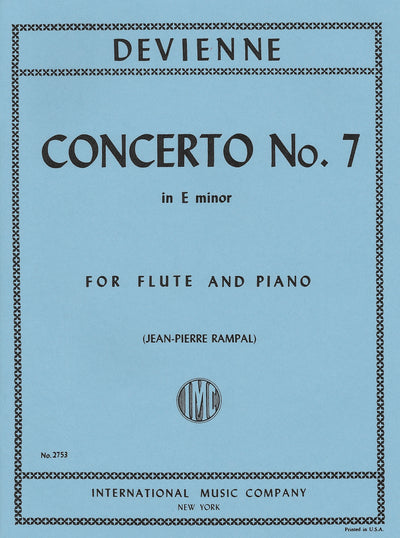 フルート協奏曲 第7番 ホ短調（フルートソロ）／Flute Concerto No. 7 in E minor