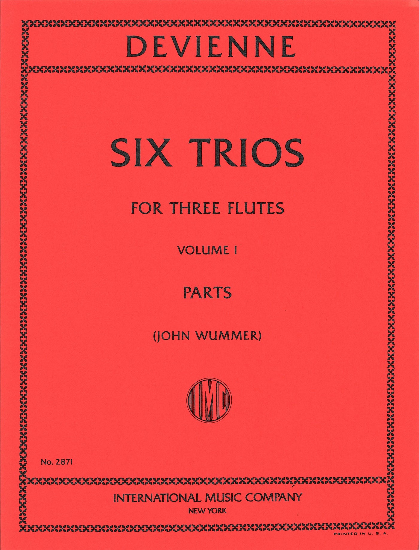 6つの3重奏曲 第1巻（第1番～第3番）（フルート3重奏）／Six Trios: Volume I (Flute Trio)