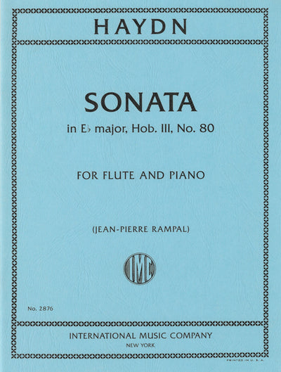 フルート・ソナタ 変ホ長調（弦楽4重奏Op.76-6, Hob.III.80による）（フルートソロ）／Flute Sonata in Eb Major