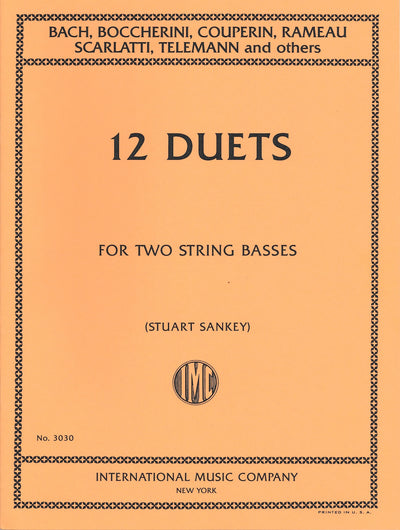 12の2重奏曲集（コントラバスデュエット）／12 Duets (String Bass Duet)