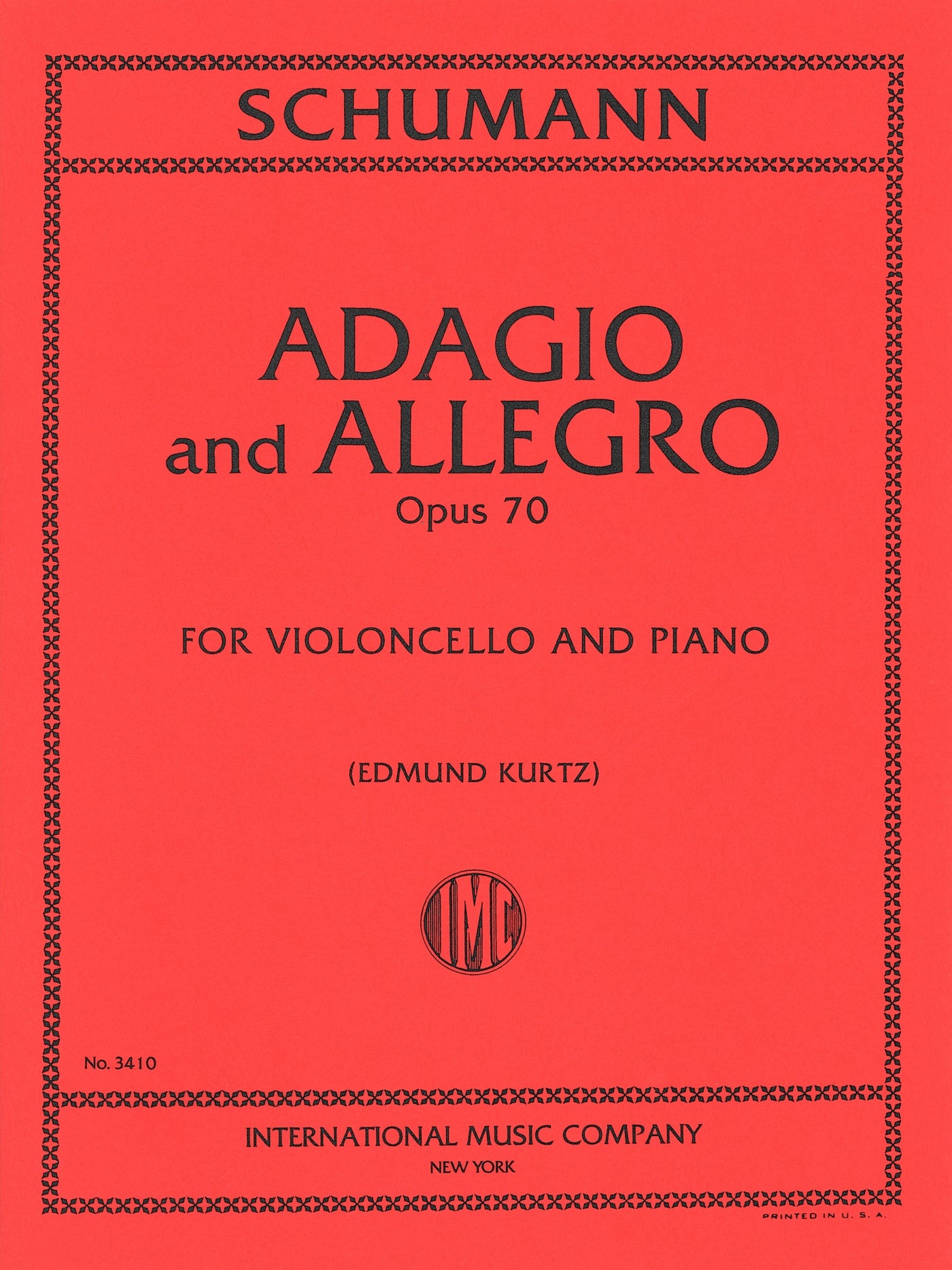 アダージョとアレグロ 作品70（チェロソロ）／Adagio and Allegro Opus 70