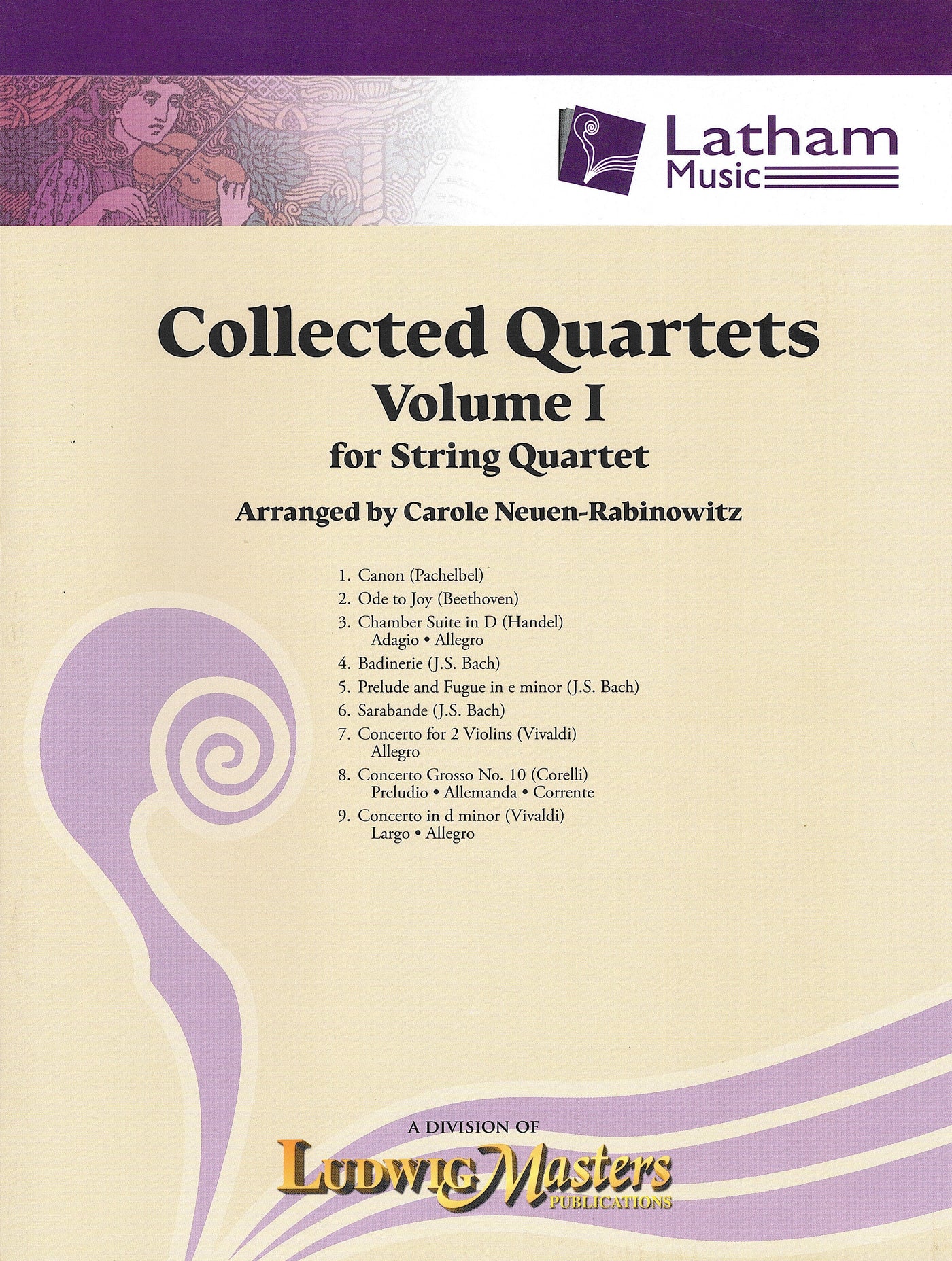 弦楽4重奏のためのアレンジ集 1巻（弦楽4重奏）／Collected Quartets Volume 1 (Latham Music)