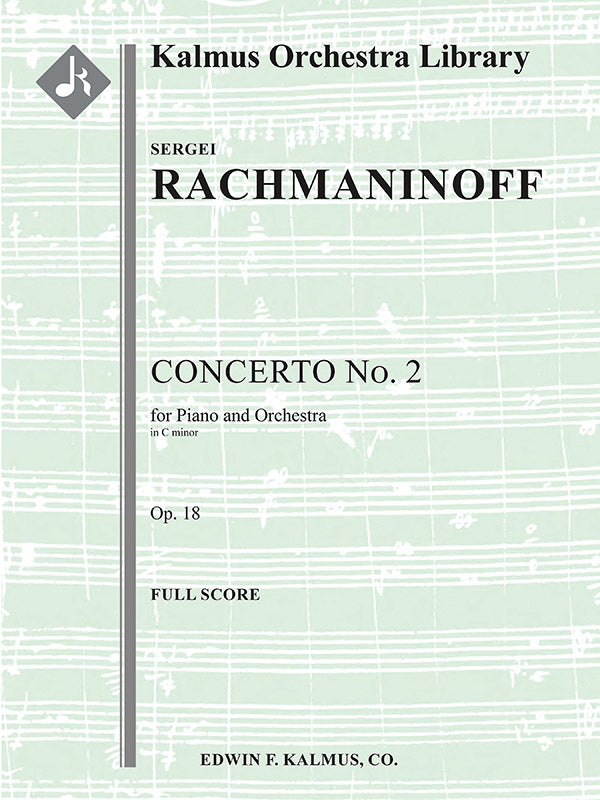 ピアノ協奏曲 第2番 ハ短調 作品18／Piano Concerto No. 2 in c, Op. 18 (Orch. Score)