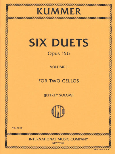 6つの2重奏曲 Op.156 第1巻（チェロデュエット）／6 Duets Opus 156 Volume I