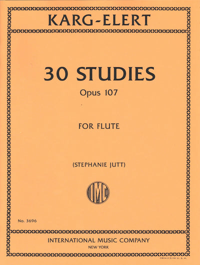 30の練習曲（奇想曲）作品107（フルート）／30 Studies Opus 107