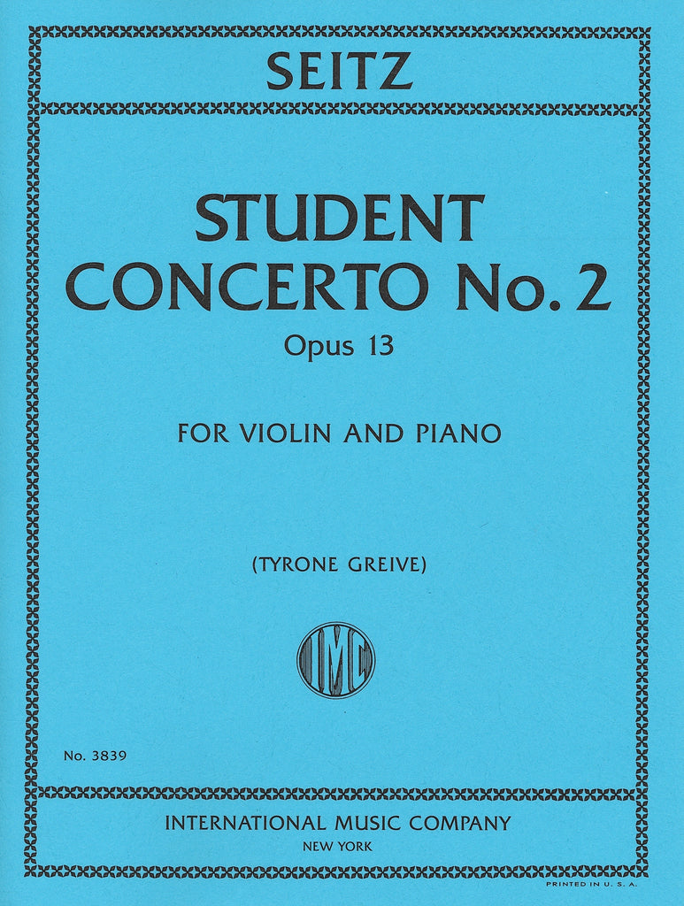 学生のためのヴァイオリン協奏曲 第2番 Op.13（ヴァイオリンソロ