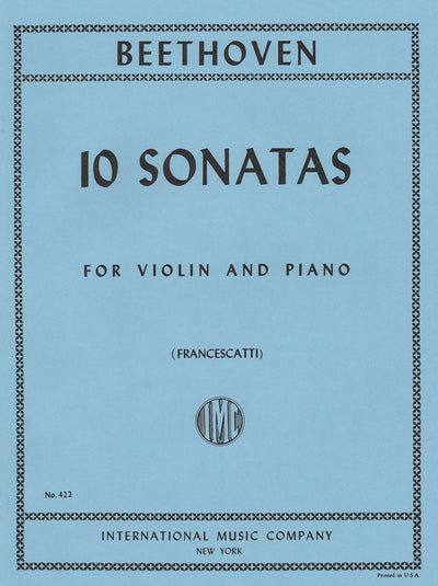 10のヴァイオリン・ソナタ集（フランチェスカッティ編）／10 Sonatas (Violin & Piano)