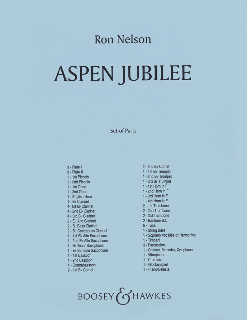 ASPENJUBILEE ロンネルソン　吹奏楽フルスコア　エレクトーンコンクール ロン・ネルソン／アスペン・ジュビリー Aspen Jubilee - YouTube
