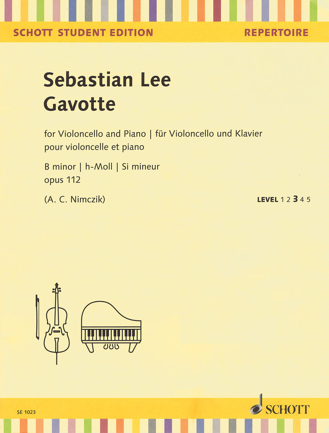 ガヴォット ロ短調 Op. 112（Cello & Piano）／Gavotte in B