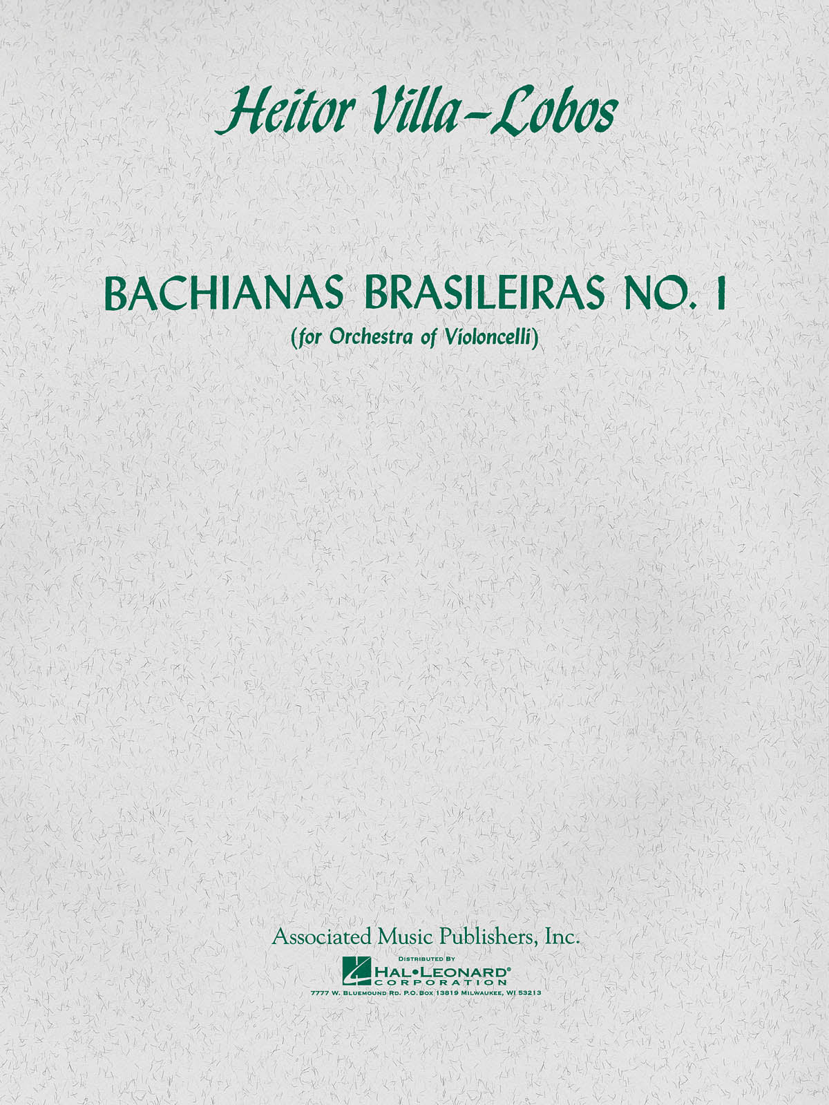 ブラジル風バッハ 第1番（オリジナル編成版/8本のチェロ）（パート譜）／Bachianas Brasileiras No. 1 (Parts)