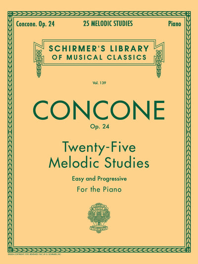 25 Melodic Studies, Op. 24 (Schirmer Library of Classics Volume 139 Piano Solo)