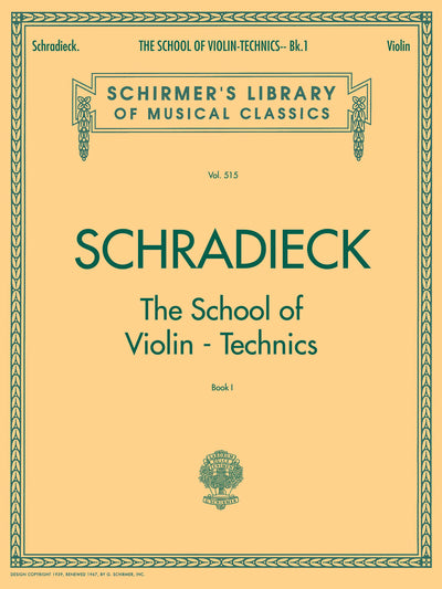 ヴァイオリン技法の教程 第1巻（ヴァイオリン）／The School of Violin Technics Book 1