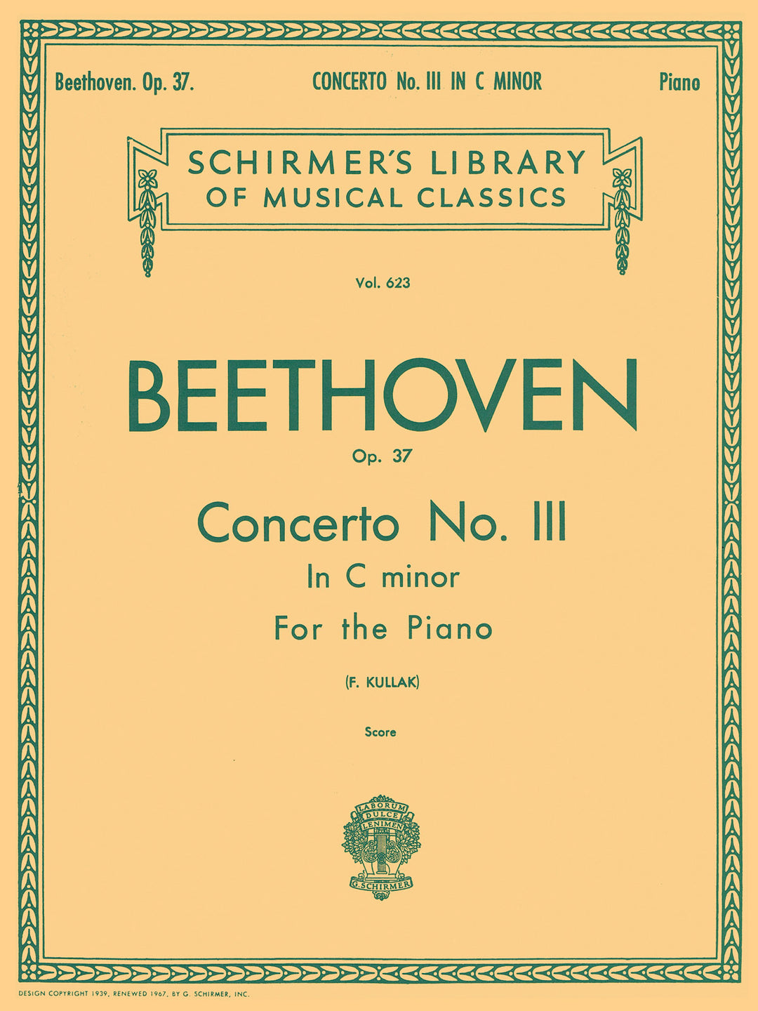 ピアノ協奏曲 第3番ハ短調作品37（2台4手）／Concerto No. 3 in C