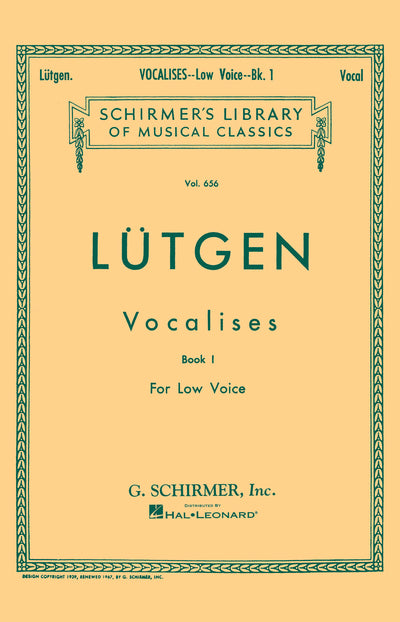 ヴォカリーズ 第1巻（低声用）／Vocalises Book I (20 Daily Exercises) (Low Voice)