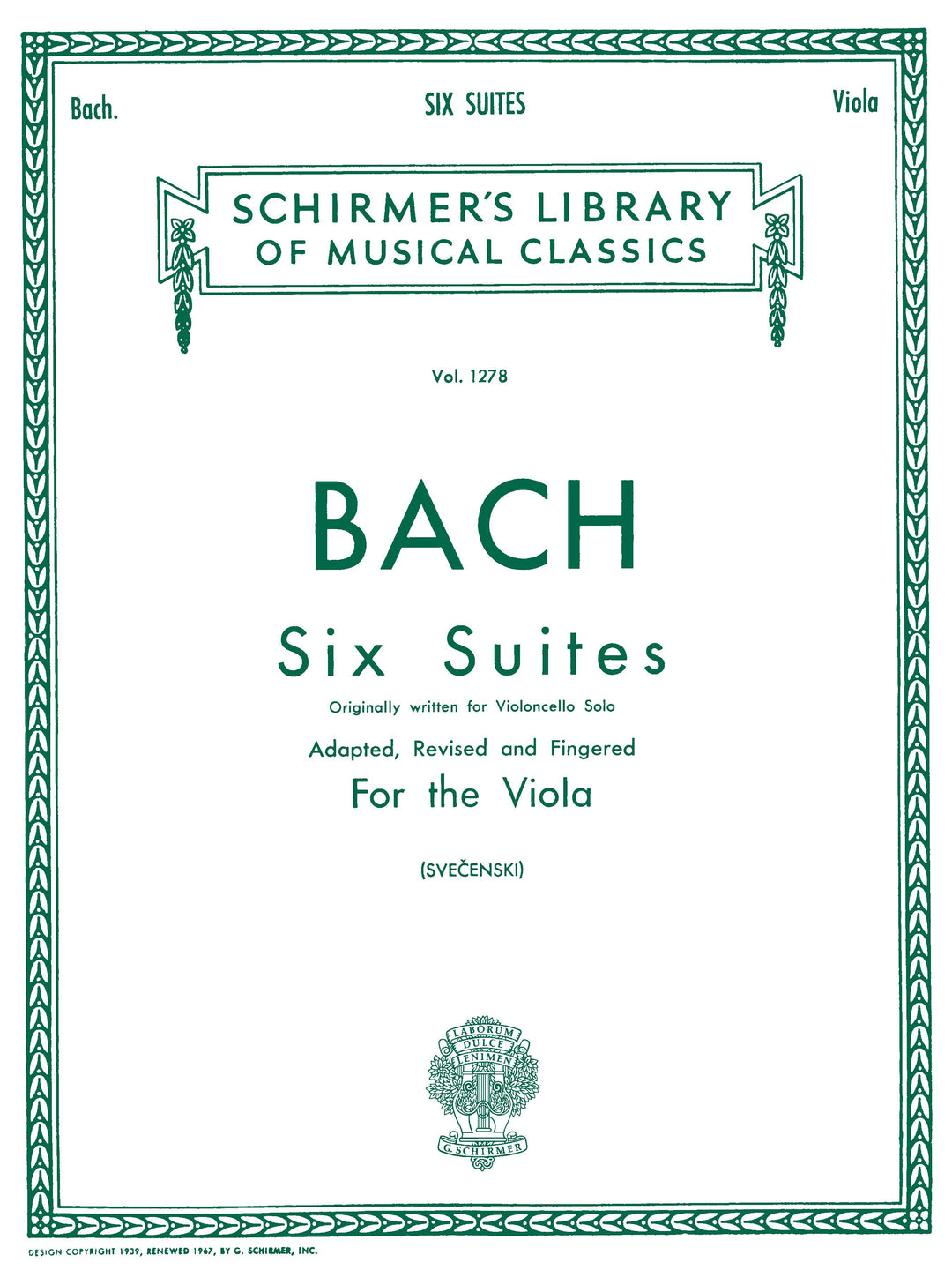 6つの組曲（ヴィオラソロ）／Six Suites for Viola – ウィンズスコア