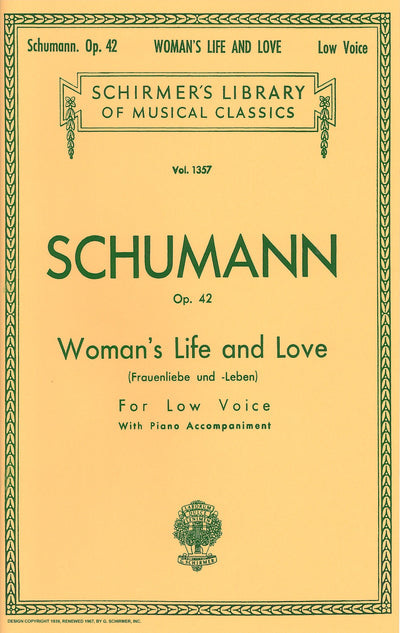 女の愛と生涯（低声用）／Woman's Life and Love (Frauenliebe und Leben)