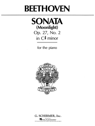 月光（ピアノ・ソナタ 第14番 Op.27 No. 2）（ピアノソロ）／Sonata in C-Sharp Minor Opus 27 No. 2 (Moonlight)