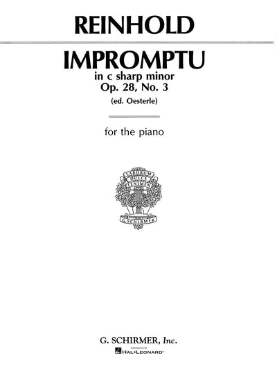 即興曲 嬰ハ短調 Op.28 No. 3（ピアノソロ）／Impromptu in C# minor Op. 28 No. 3