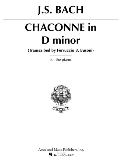 シャコンヌ ニ短調（ピアノソロ）／Chaconne in D Minor