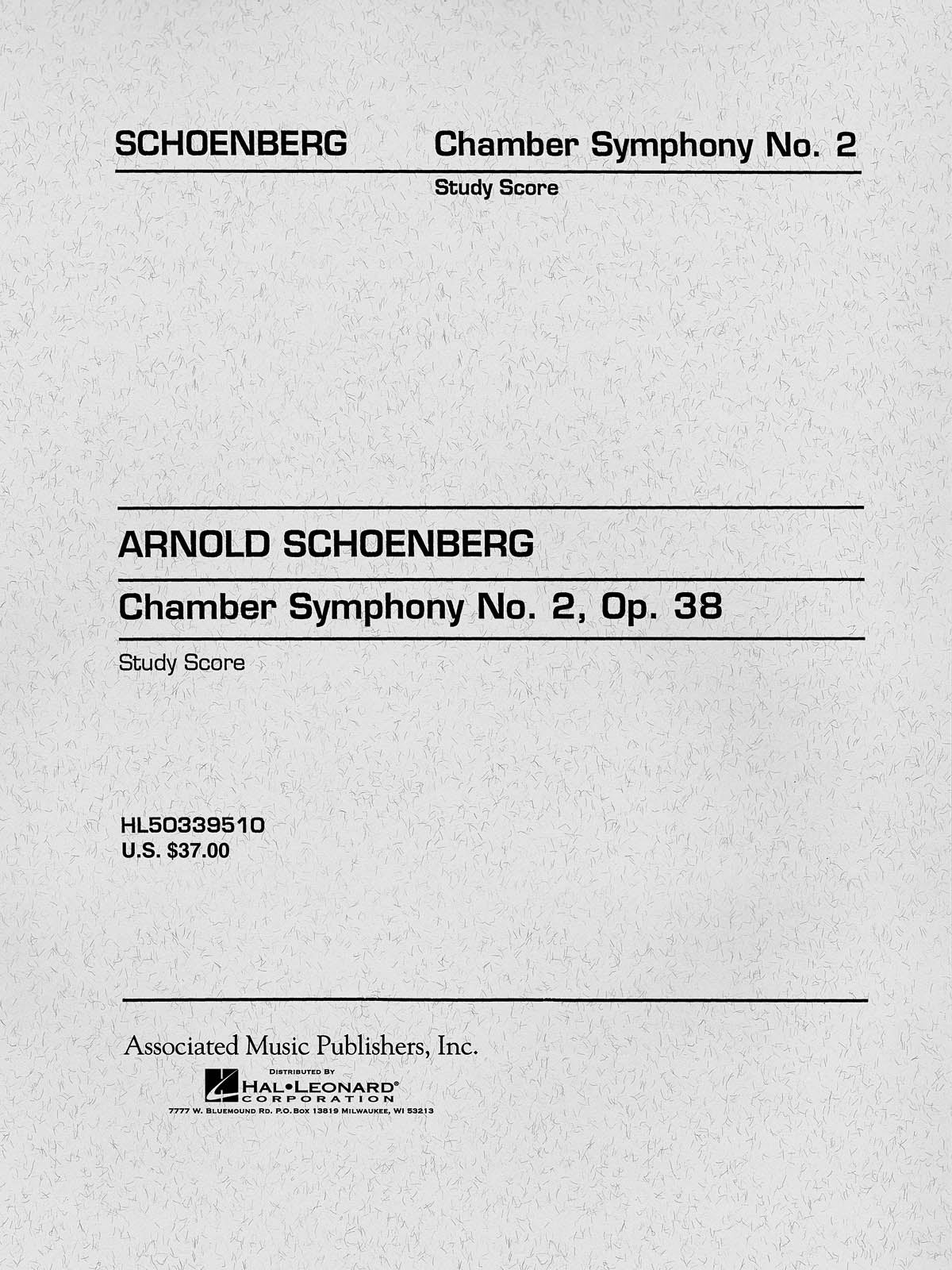 Chamber Symphony No. 2, Op. 38 (Study Score No. 97)