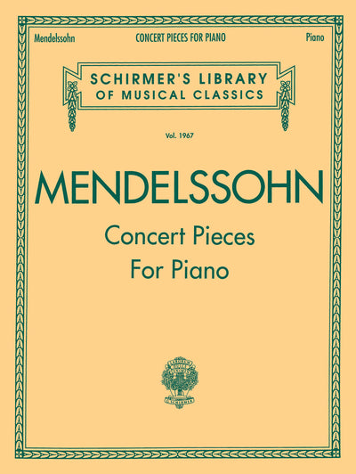 Concert Pieces for Piano (Schirmer Library of Classics Volume 1967 Piano Solo)