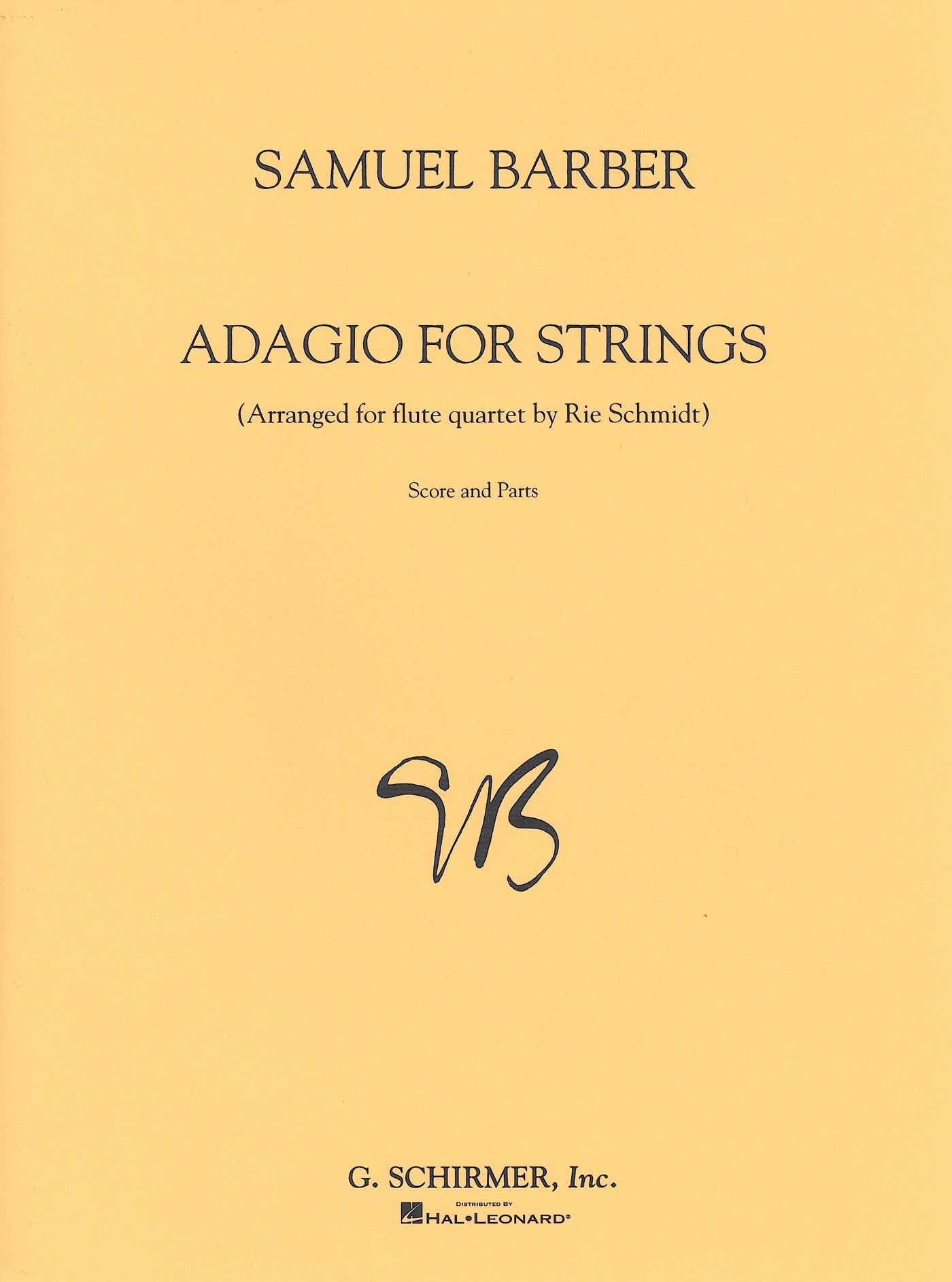 弦楽の為のアダージョ （フルート4重奏）／Adagio for Strings