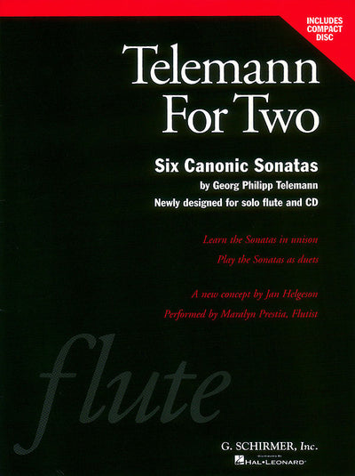 2本のフルートのためのテレマン（6つのカノン風ソナタ）（フルートソロ）／Telemann for Two (6 Canonic Sonatas)