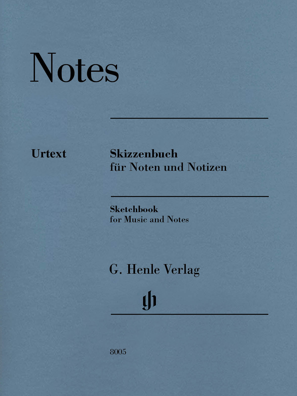 ヘンレ原典版五線紙ノート／Sketchbook for music and notes